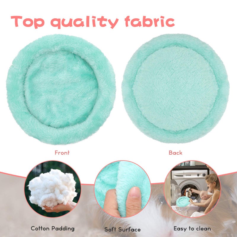 BWOGUE Hamster Bed,Round Velvet Warm Sleep Mat Pad for Hamster/Hedgehog/Squirrel/Guinea Pig/Rats and Other Small Animals - Image 3
